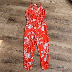 Parker Red and White Jumpsuit